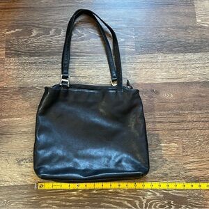 Genuine leather Banana Republic shoulder bag tote purse black